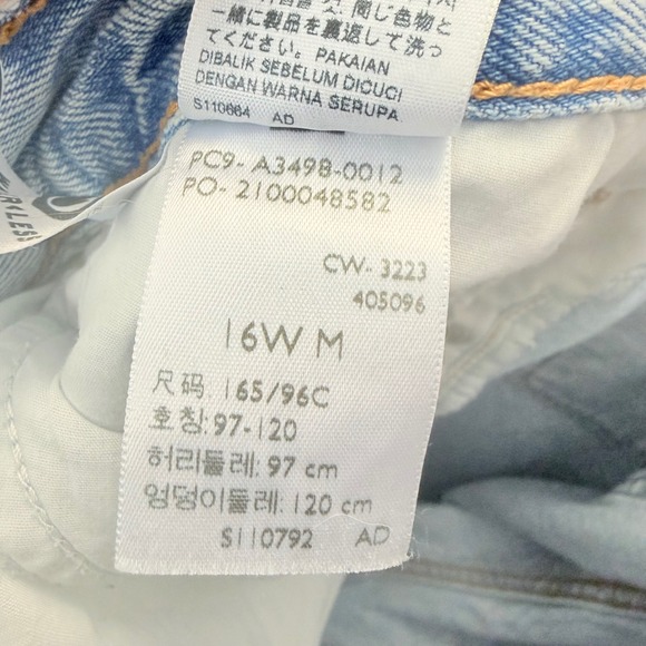 Levi's Premium Baggy Dad Jeans Women's 16 Light Wash Blue Denim Premium - Picture 9 of 9